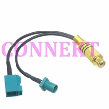 RCA female JACK to Y Fakra SMB Z 5021 M/F RG174 15cm Splitter Combiner cable