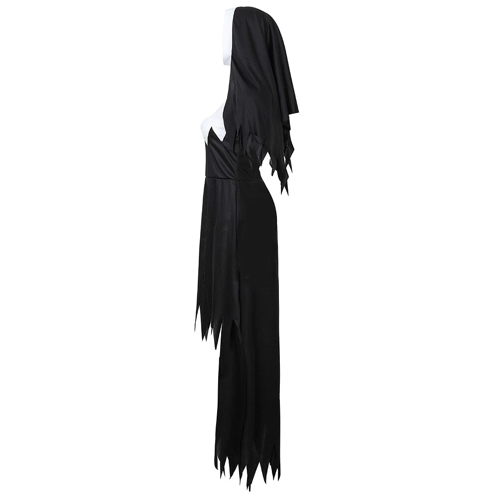 Women Walking Dead Vampire Costume Nun Cosplay Dress With Hat Suits
