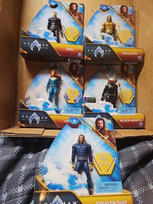 Complete Set DC Aquaman and The Lost Kingdom First 1st Edition 4  Figure (5 Pcs)