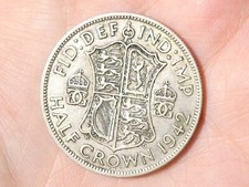 1942 British George VI Half Crown Coin #CC6
