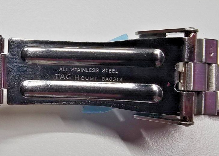 Bracelet Acier Inoxydable TAG Heuer 15mm BA0313 Pour Carrera - Vintage 90s, Neuf Avec Étiquettes, Fait Main En Suisse