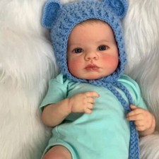 19In Realistic Reborn Baby Dolls Full Body Vinyl Silicone Doll Newborn Doll