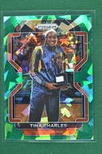 2022 Panini Prizm WNBA Tina Charles GREEN ICE Connecticut Sun #200