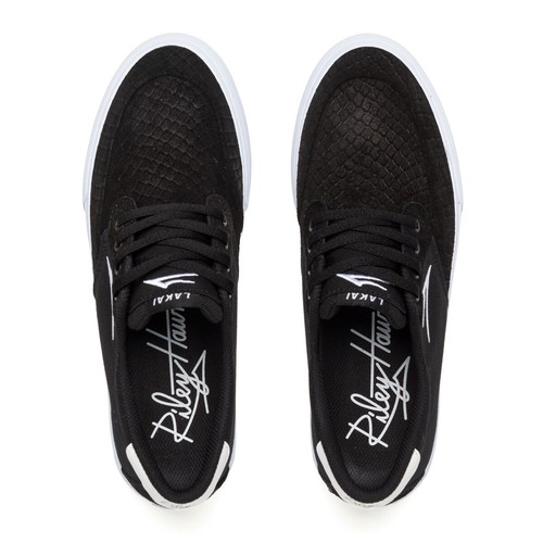 Lakai Skateboard Shoes Riley 3 Black Snake Suede - Picture 3 of 3