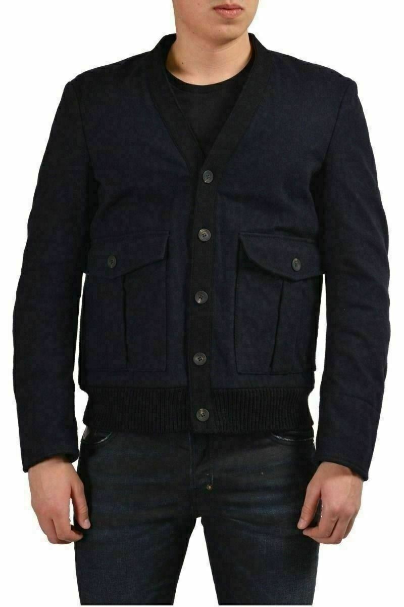 Мужская шерстяная куртка Dsquared2 на пуговицах с трикотажной спинкой US S IT 48 82790₽