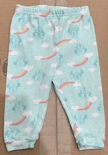 Minnie Mouse Rainbow Teal Baby Girl Infant Pants Disney Size 12 Months