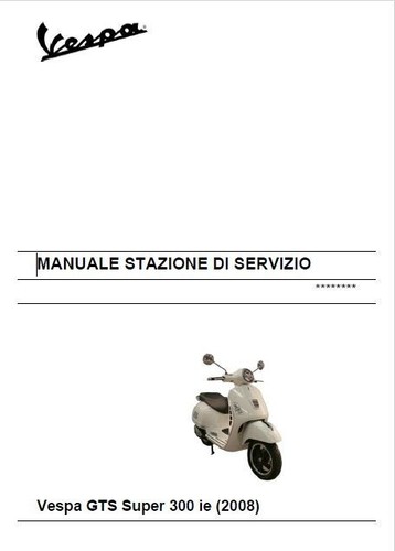 Vespa GTS Super 300ie Service Repair Workshop Manual USB 2008 - Picture 2 of 11