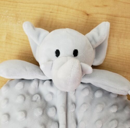 K Baby Elefant Lovey Minky Punkte grau weiß Sicherheitsdecke Kmart 15" - Bild 2 von 9