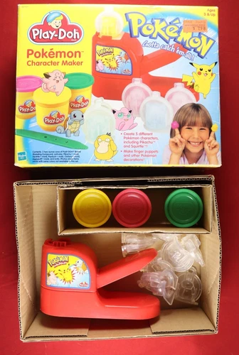 Vintage Pokémon Play-Doh Character Maker – With Original Box – Hasbro Toy - 1998