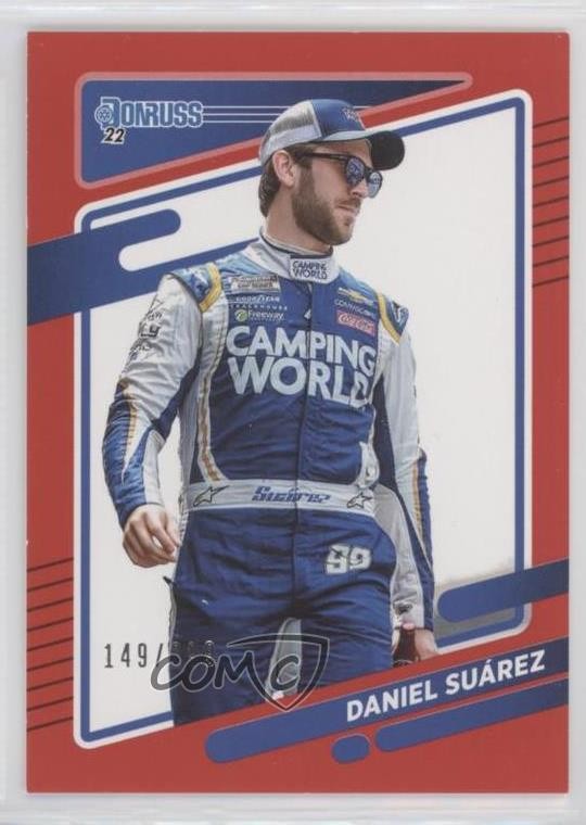 2022 Panini Donruss NASCAR Red 149/299 Daniel Suarez #120 10k8