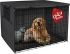 Explore Land Dog Crate Cover Heavy Duty Polyester Pet Kennel Sunshade Universal