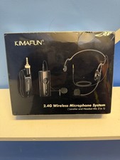 KIMAFUN 2.4G Fitness Headset Wireless Microphone, Waterproof Sweatproof
