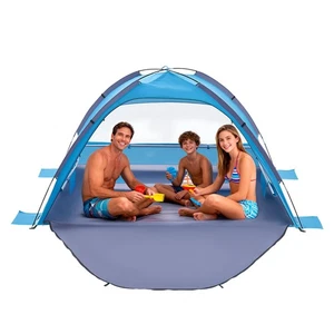 VEVOR Beach Tent Sun Shelter Sun Shade Canopy 3 Person UPF 50+ Outdoor Camping