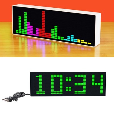 LED Music Spectrum Display USB Powered RGB Colorful Voice Controlled Rhythm SET