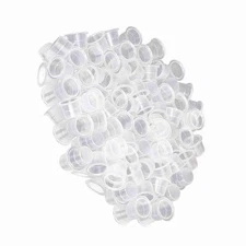 100Pcs/Set Tattoo Ink Cap Cup Container Plastic Permanent Makeup Pigment