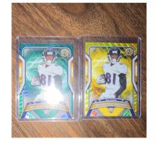 2024 Topps signature Devontez Walker Baltimore RC #107 Green /149 & Yellow /225