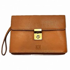 LOEWE Clutch bag anagram leather Free shipping Used