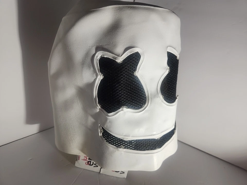 Marshmello Light-up Fortnite Rubber Halloween Mask SHIP FAST!! - Image 3 of 4