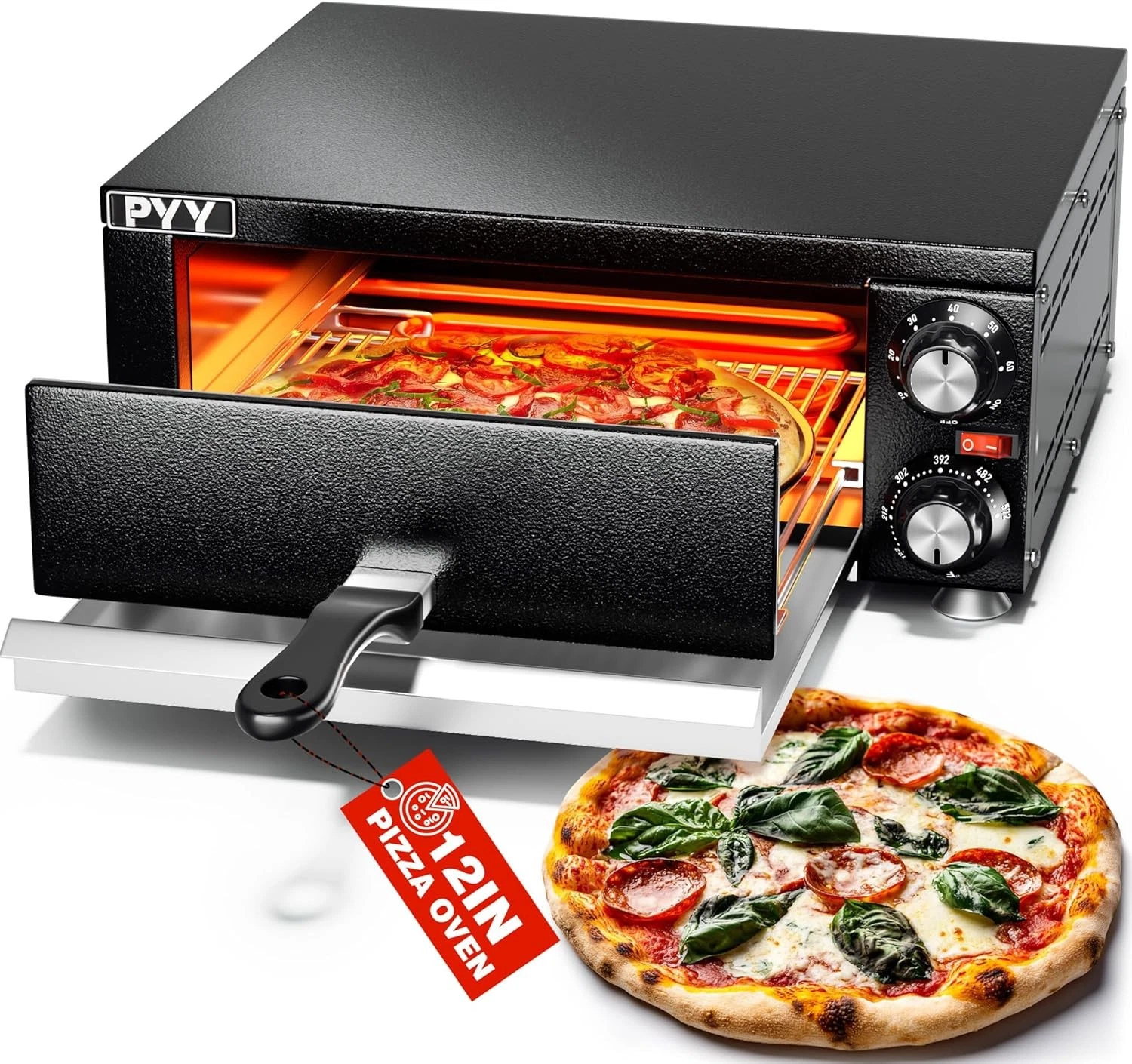 Electric Pizza Oven Indoor Countertop Pizza Oven 1100W Commercial Pizza Maker
Opens in a new window 