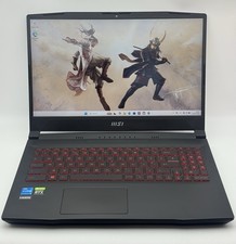 Gaming Laptop RTX MSI Katana GF66 15.6" 1TB SSD Core i5 12450H 16GB RAM RTX 3050