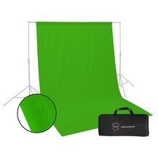 Glow Glow Muslin Backdrop - 6 x 9' Green 