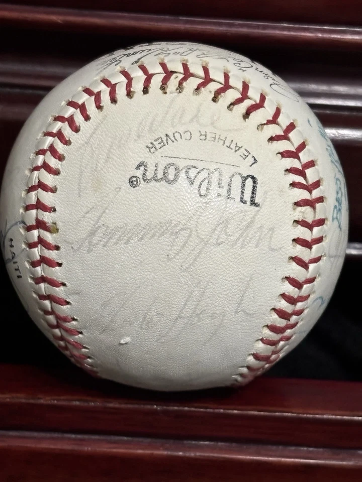 Béisbol Walter O'Malley Multi-Firmado Raro Certificado de Autenticidad PSA Propietario de los Dodgers Salón de la fama Jim Gilliam Foto 3 de 4