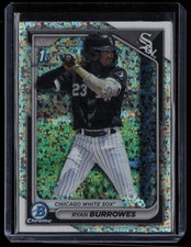 RYAN BURROWES 2024 BOWMAN CHROME PROSPECTS MINI DIAMONDS RC CHICAGO WHITE SOX