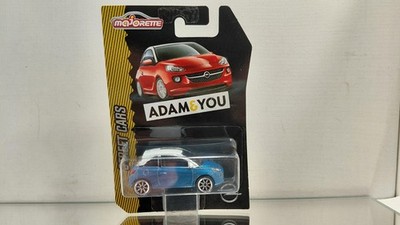 Majorette Opel Adam Street Cars Adam & You Metallic Blue White Roof On Blister