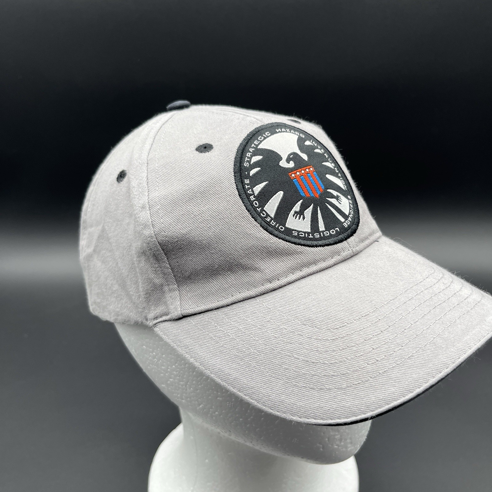 Captain Marvel Hat Gray Adjustable Strapback Cap … - image 6