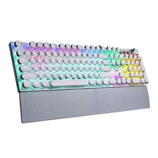 F2088 Mechanical Gaming Keyboard – 104 Keys, Blue Switches, RGB Backlit