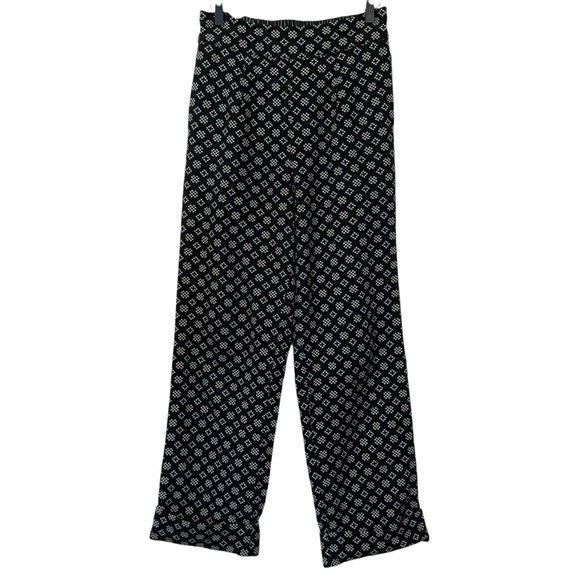Pantalones Ace & Jig Talla S Annie Puños 100% Algodón Estampado Piedra Negra Foto 3 de 4