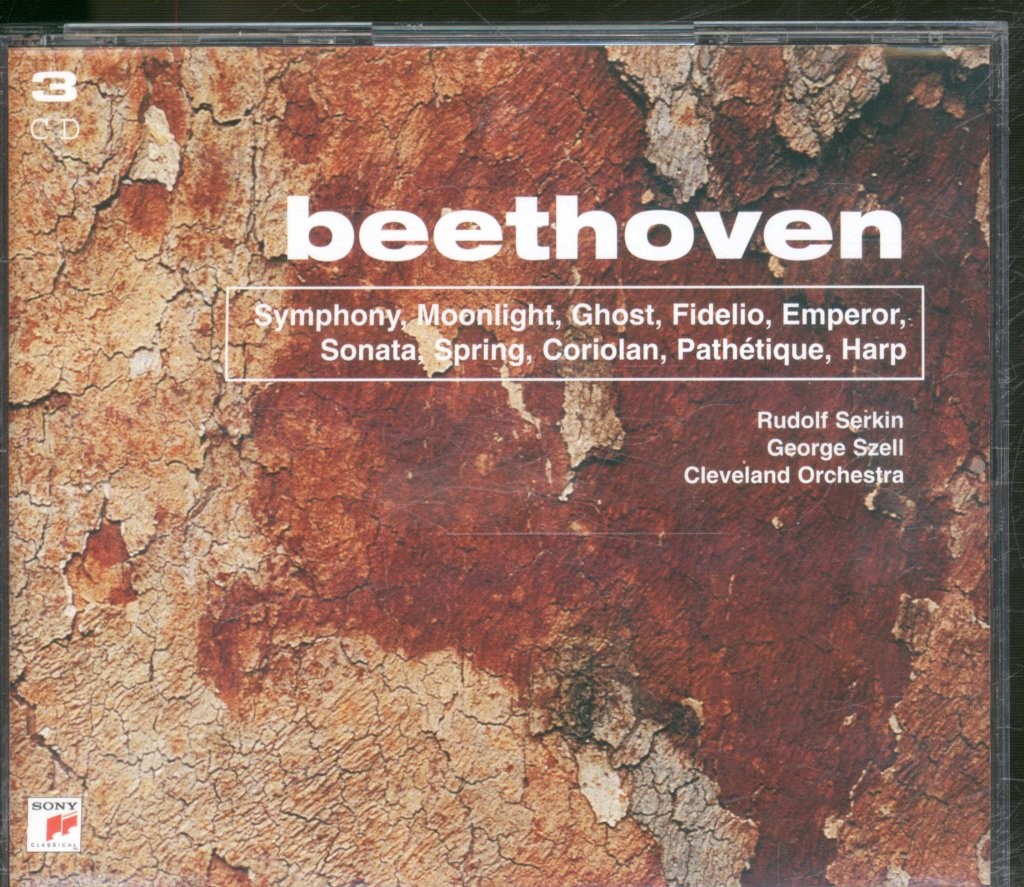 GVB504 Rudolf Serki, George Szell, Cleveland Orchestra Beethoven triple CD UK