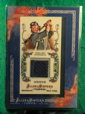 2011 Topps Allen & Ginter's - Framed Mini Relics Rickie Weeks #AGR-RW Jersey...