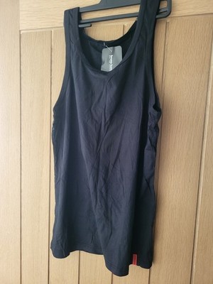 Bruno Banani Base Line - schwarzes ärmelloses Herren Trägertop - Größe M - NEU!