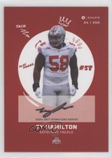 2024 Ohio State Unviersity Buckeyes Signature Series /250 Ty Hamilton Auto 15tx