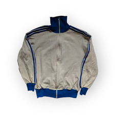 vintage 70/80s ADIDAS GEORG SCHWAHN West Germany track jacket White Blue S/M