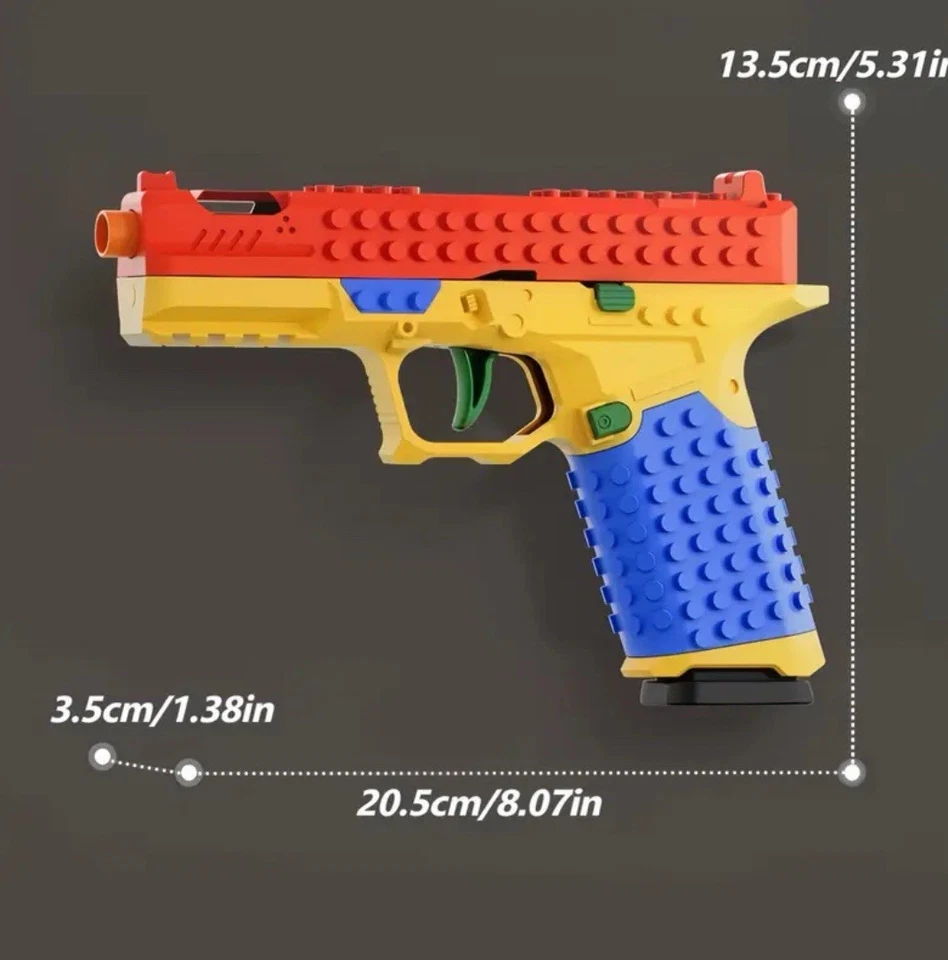 Juego de construcción de pistola de bloque SIG17 — Juguete de disparo de bloques de construcción 🔫 Foto 2 de 4