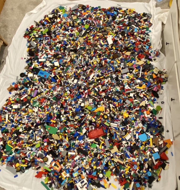 LEGO Bulk Around 60 Pounds Lot Of Assorted Bricks Pieces DC Marvel Potter Ninja
