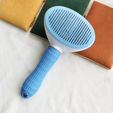 Pet Grooming Brush For Dogs Cats Push Button Hair Remover Self-Cleaning Comb