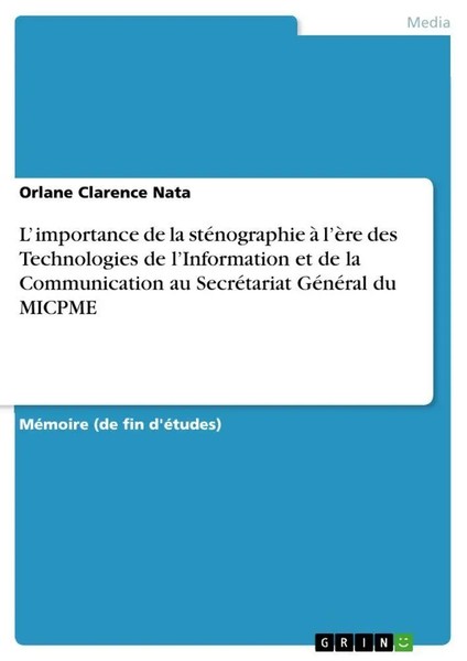 Orlane Clarence Nata | L' Importance De La StéNographie à L'èRe Des...-image