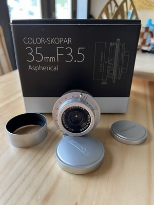 Voigtlander COLOR-SKOPAR 35mm f/3.5 Silver Lens for Leica M