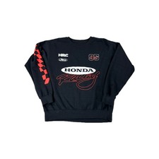 JT Racing USA x Honda Racing Sweatshirt Mens Medium Black Red HRC Motocross