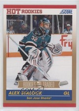2010-11 Score Rookies & Traded Gold Alex Stalock #625 7m3