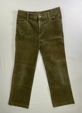 Kids Youth Pants Brown Green Skinny Slim Ribbed Straight Corduroy Soft Warm Fit