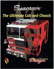 SEAGRAVE U.S. FIRE TRUCKS : FIXED & TILT CAB CONSTRUCTION FACTORY SALES PAMPHLET