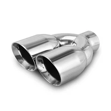 AUTOSAVER88 Universal Dual Exhaust Tip 2.5 Inch Inlet, 2.5" Inlet 3... Fast Ship