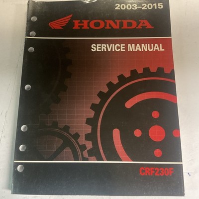 Honda OEM CRF230 Service Manual 61KPS10 2003-2015