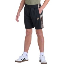 adidas Elastic Waistband Essentials Printed 3Stripes Short Boys Black Casual Ath