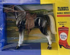 Vintage Famous Saddle Horse Authentic Detail Collector Series Toy Horse.