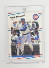 MINT ERROR CARD 1988 Fleer KEITH MORELAND "Wrong Player Photo" #425 Chicago Cubs